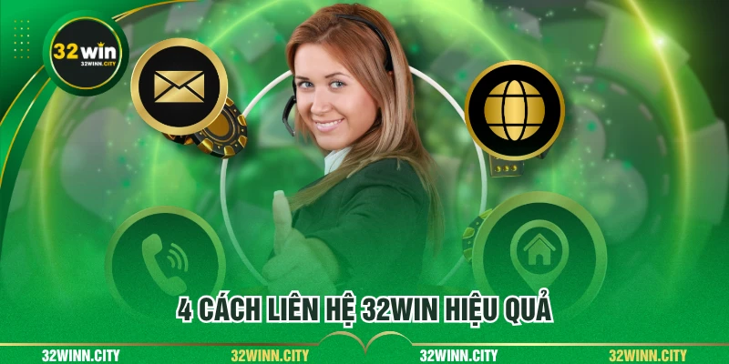 4 cách liên hệ 32WIN hiệu quả