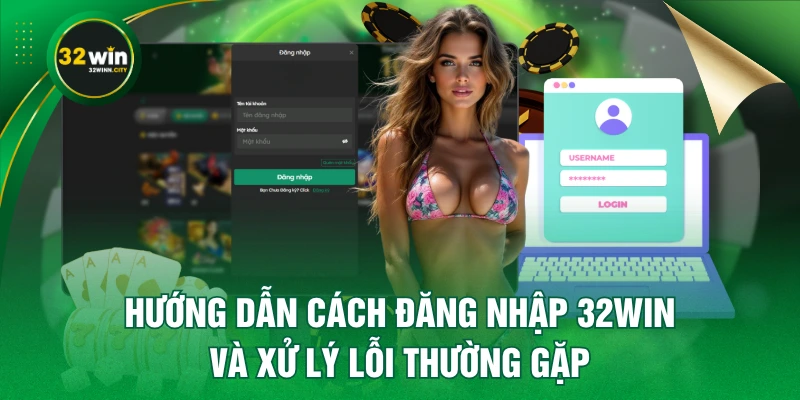 Hướng Dẫn Cách Đăng Nhập 32WIN Và Xử Lý Lỗi Thường Gặp