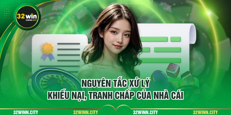 Nguyên tắc xử lý khiếu nại, tranh chấp của nhà cái